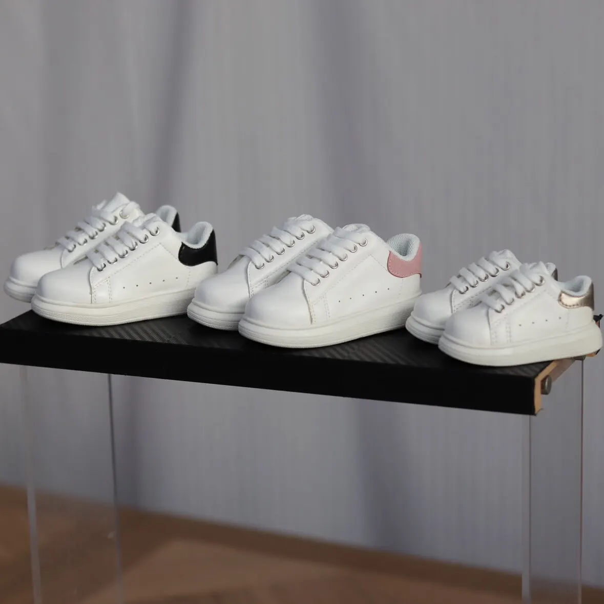 BJD Doll Shoes Toys Girls Boys 1/3 1/4 1/6 Low-top Simple Cute Baby Small White Versatile Daily Casual Board Shoes Accessories