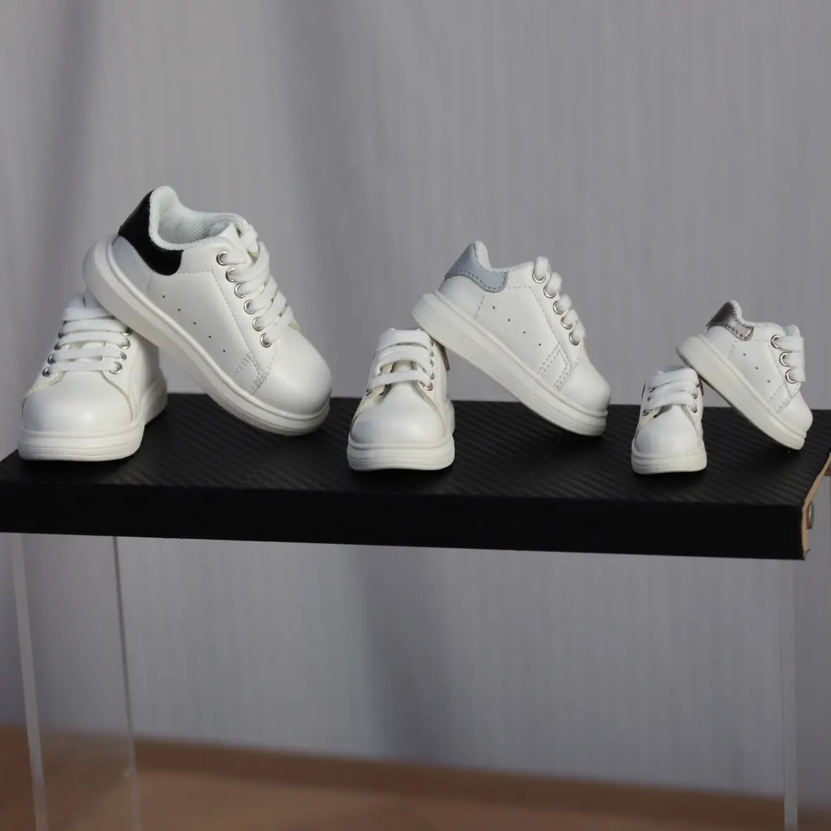 BJD Doll Shoes Toys Girls Boys 1/3 1/4 1/6 Low-top Simple Cute Baby Small White Versatile Daily Casual Board Shoes Accessories