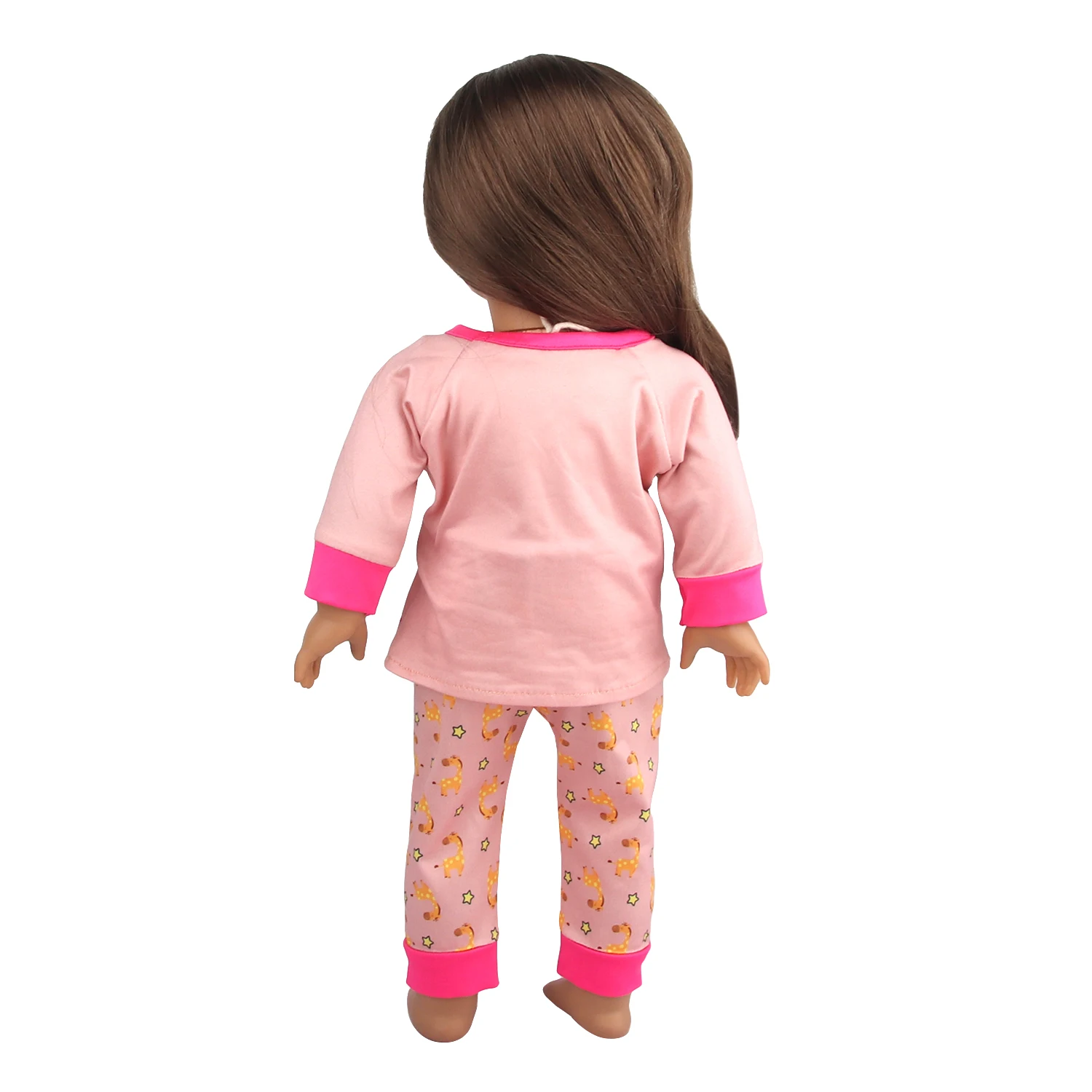 Doll Clothes Pajamas For 43cm Baby Reborn&American 18 Inch Girl Doll Unicorn Frog Shark Cartoon Clothes Suit For Generation Doll