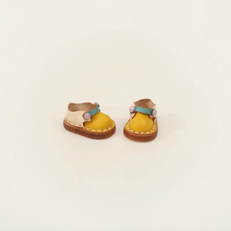 Ob11 Doll Shoes Holala Handmade color matching Cowhide Shoes With buttons For Clay Doll Obitsu11,Body9, Gsc, Ddf, 1/12bjd Doll