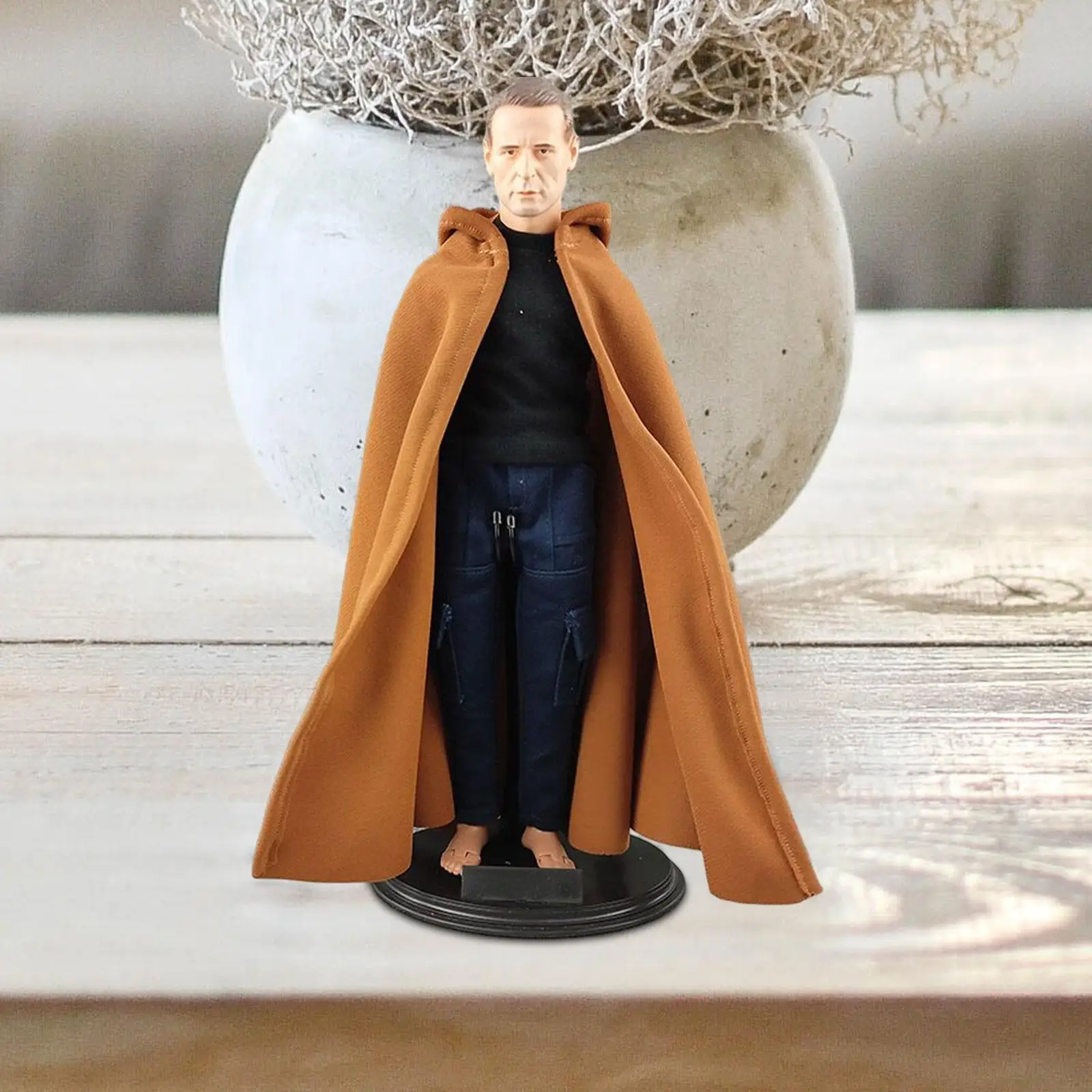 1/6 Scale Figure Doll Hoodie Cloak Fashion Long Cape Cosplay Outfit Party Stage Tops for 12'' Inch Soldier Figures Body Costume