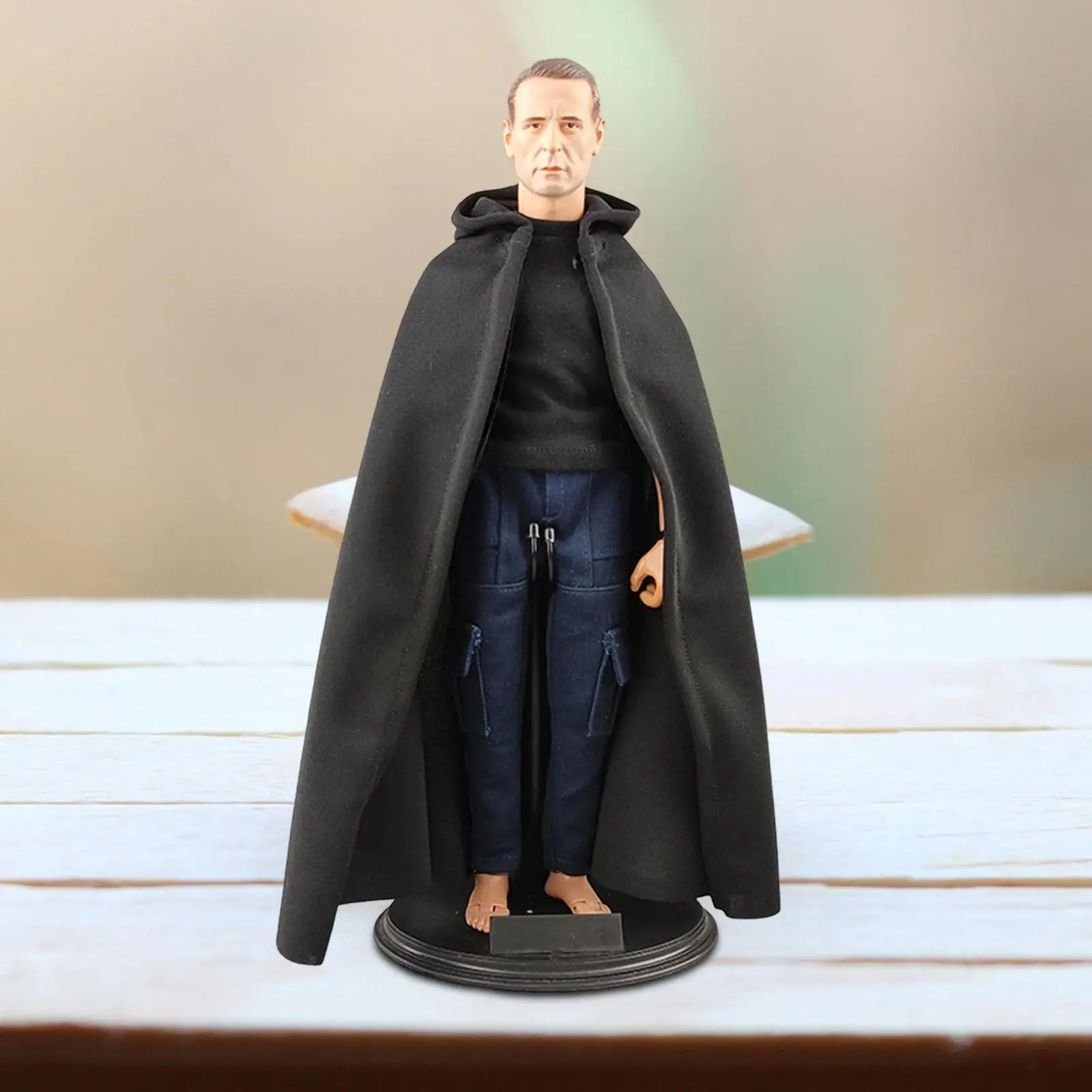 1/6 Scale Figure Doll Hoodie Cloak Fashion Long Cape Cosplay Outfit Party Stage Tops for 12'' Inch Soldier Figures Body Costume