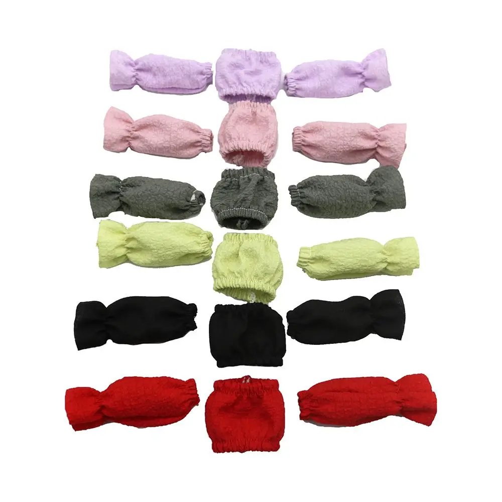 30CM Doll Clothes Fashion Puff Sleeve Tops Short T-shirt Plaid Pleated Skirt For 1/6 Bjd Dolls Accessories Dress Up Doll Gift