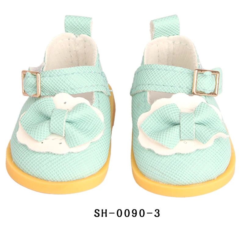 5 cm Cotton Doll Shoes Fit 20 cm 14 inch Dolls 10 Colors Pu Leather Lace-up Mini Doll Shoes For BDJ Russian DIY Handmade Dolls