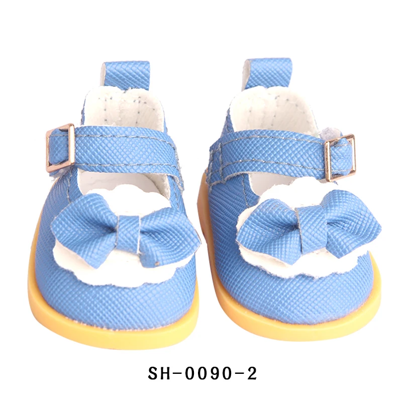 5 cm Cotton Doll Shoes Fit 20 cm 14 inch Dolls 10 Colors Pu Leather Lace-up Mini Doll Shoes For BDJ Russian DIY Handmade Dolls