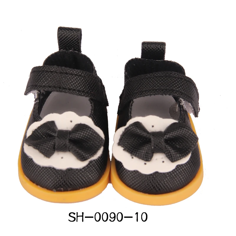 5 cm Cotton Doll Shoes Fit 20 cm 14 inch Dolls 10 Colors Pu Leather Lace-up Mini Doll Shoes For BDJ Russian DIY Handmade Dolls