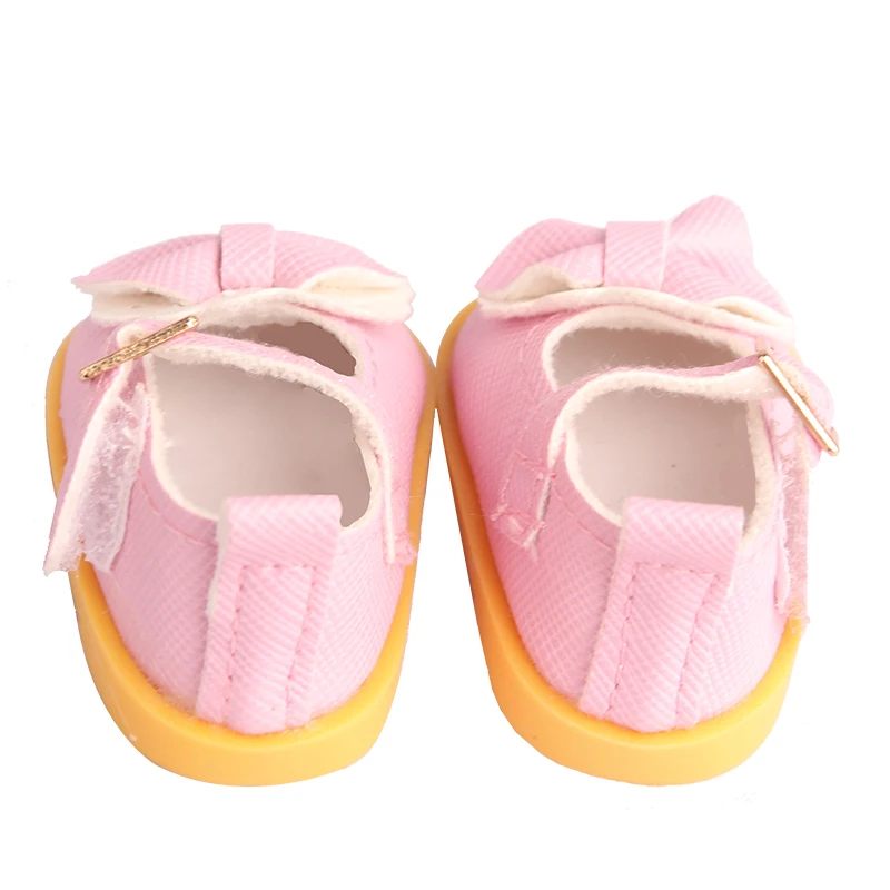 5 cm Cotton Doll Shoes Fit 20 cm 14 inch Dolls 10 Colors Pu Leather Lace-up Mini Doll Shoes For BDJ Russian DIY Handmade Dolls
