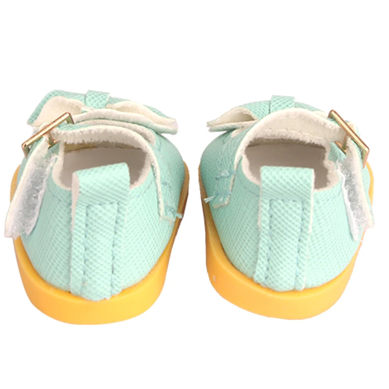 5 cm Cotton Doll Shoes Fit 20 cm 14 inch Dolls 10 Colors Pu Leather Lace-up Mini Doll Shoes For BDJ Russian DIY Handmade Dolls
