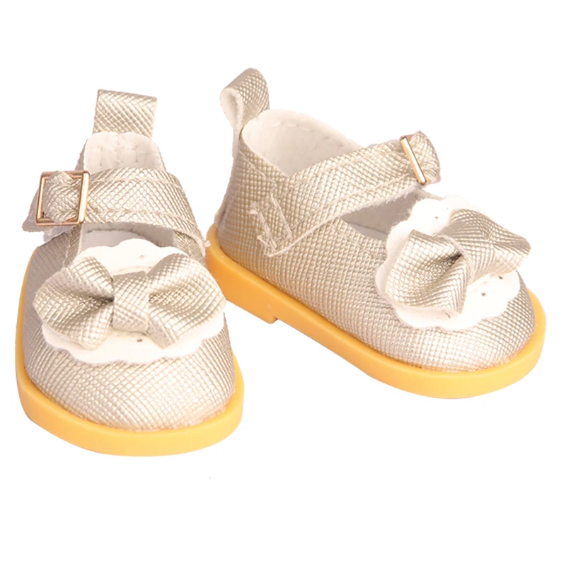 5 cm Cotton Doll Shoes Fit 20 cm 14 inch Dolls 10 Colors Pu Leather Lace-up Mini Doll Shoes For BDJ Russian DIY Handmade Dolls