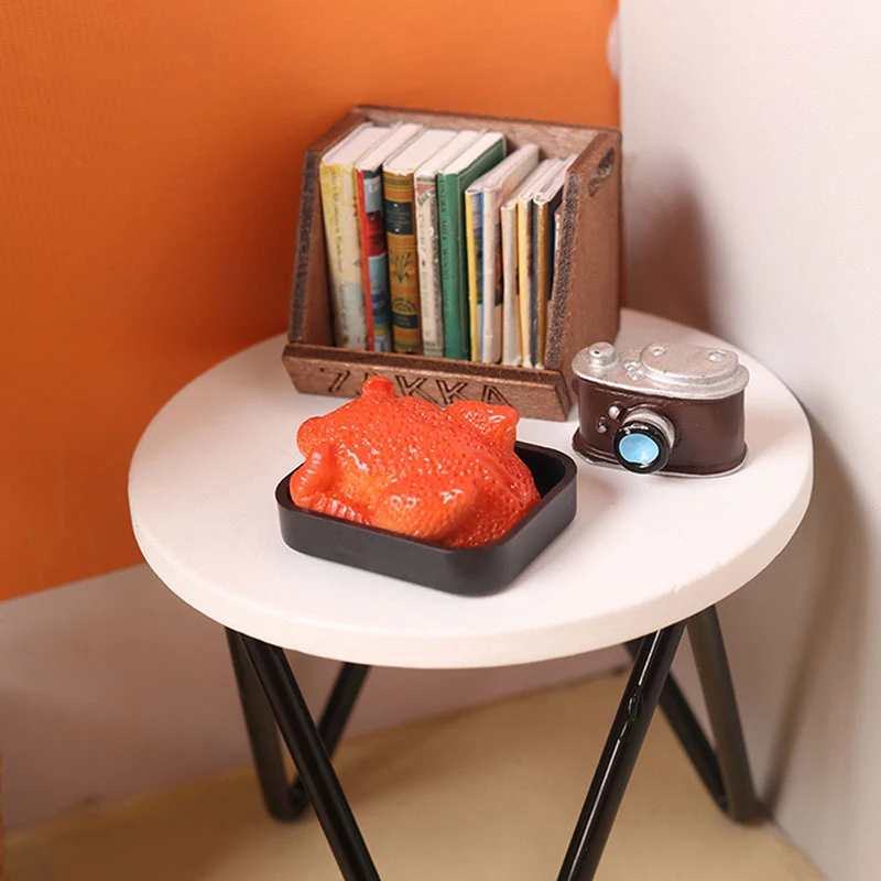 Dollhouse Roast Chicken Creative New 1/12 Dollhouse Miniature Roast Chicken Simulation Kitchen Food Model For Doll House Decor