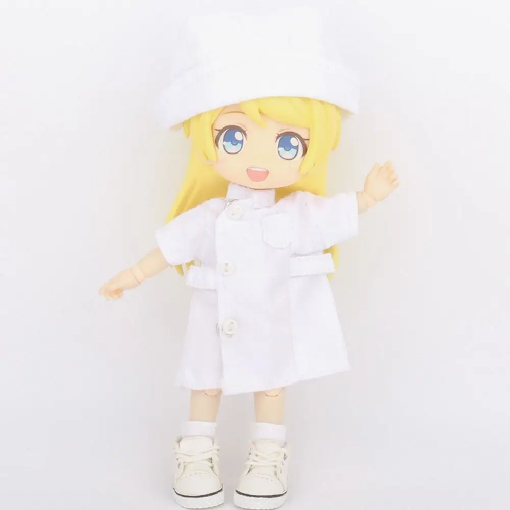 Obitsu11 Clothes Suit Hospital Doctor Surgical Nurse Uniform Hat For OB11 Dolls Accessories Cosplay Changing Clothes Games Toys