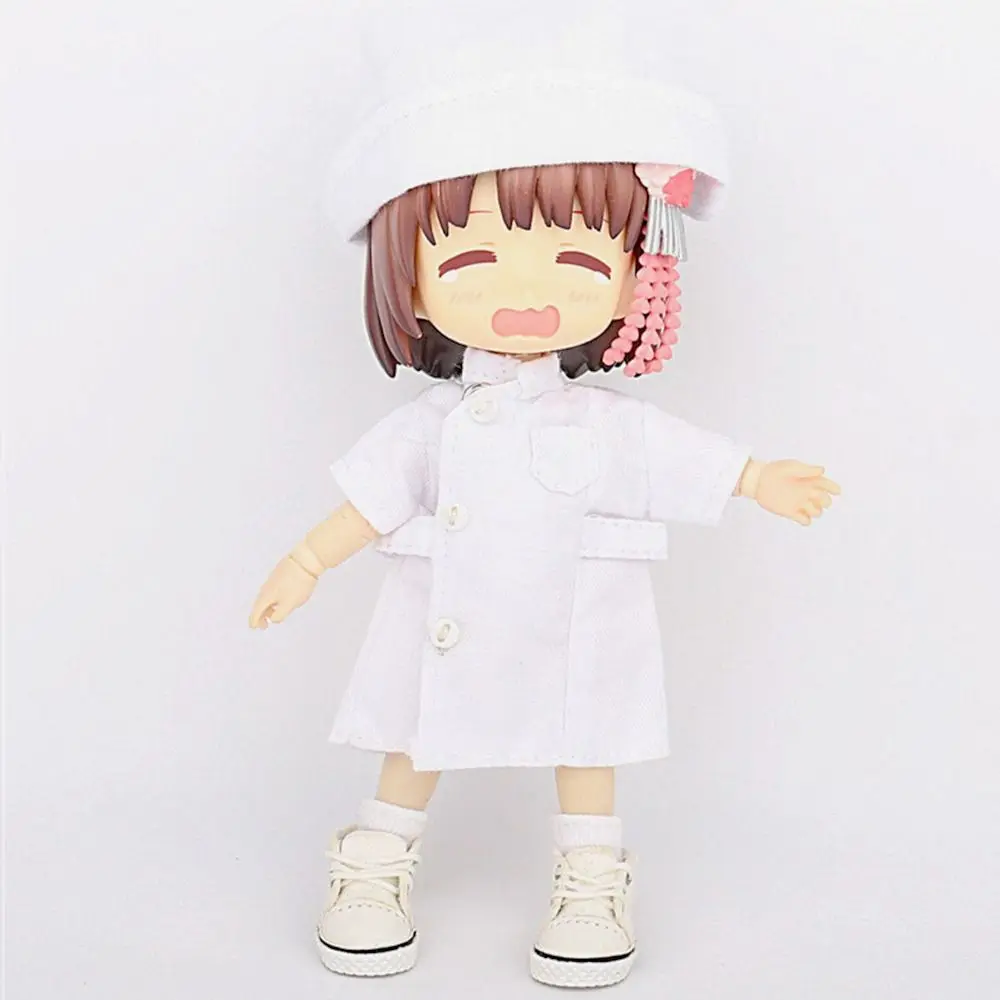 Obitsu11 Clothes Suit Hospital Doctor Surgical Nurse Uniform Hat For OB11 Dolls Accessories Cosplay Changing Clothes Games Toys