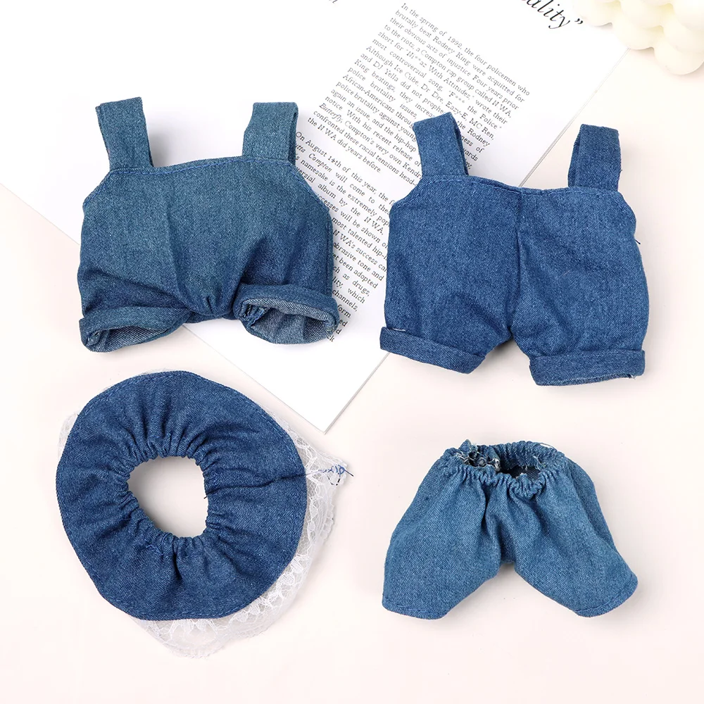 For 10~20cm Doll Clothes 1/12 BJD Dolls Winter Top Coats Handmade Jacket Pants Jeans Shorts Outfits Doll Accessories Kids Toy