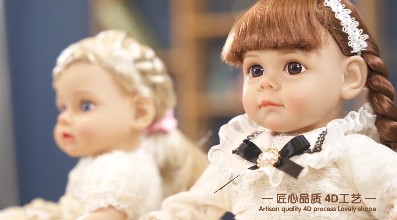 14 Inch New Reborn Doll 35CM Voice Girl Bebe Baby With Fashion Clothes Smooth Soft Skin Vinyl Head Limbs Cotton Body Kids Gift