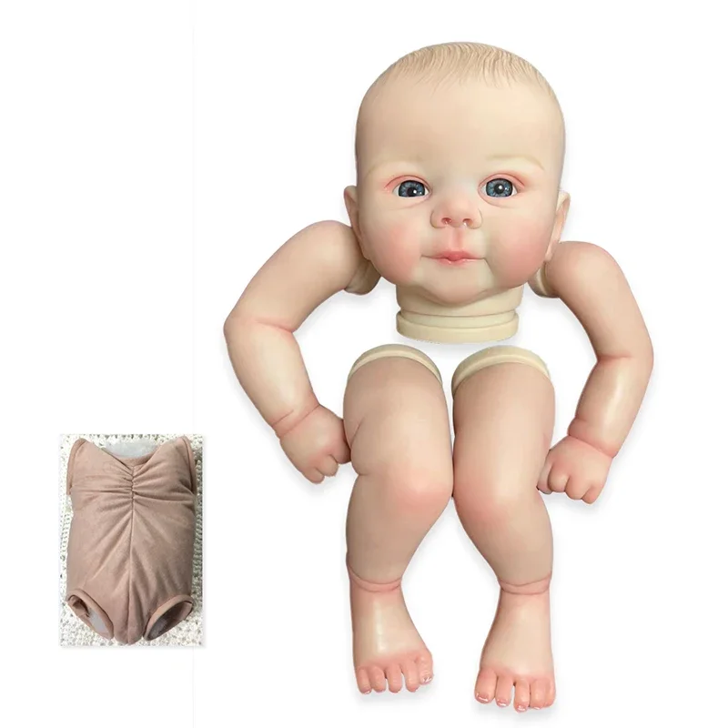 19inch Juliette Reborn Kit Unfinished Painted Doll Kit Hand-draw Hair with Extra Cloth Body+eyes