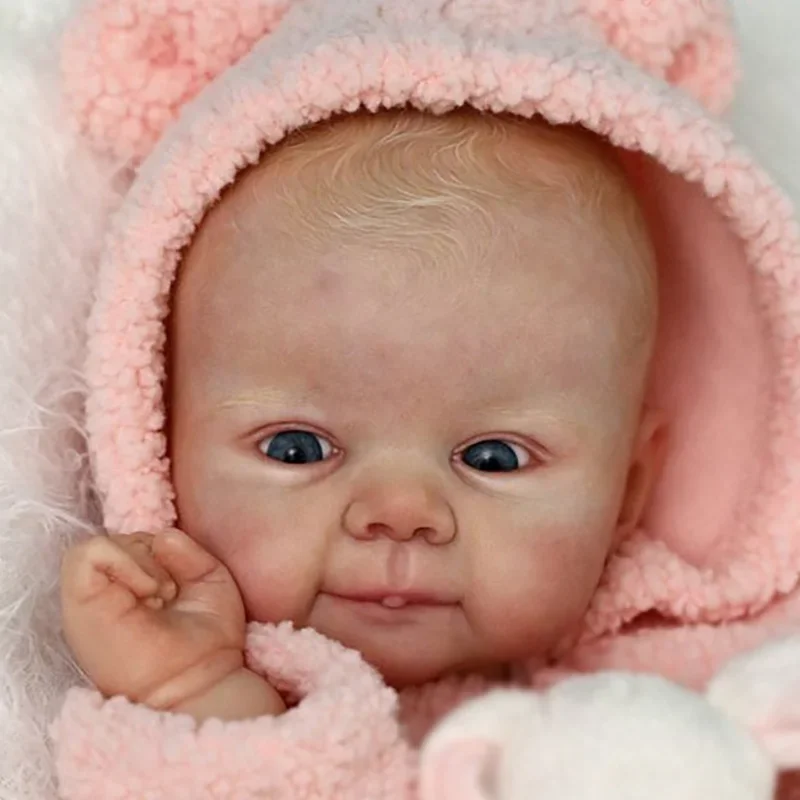 19inch Juliette Reborn Kit Unfinished Painted Doll Kit Hand-draw Hair with Extra Cloth Body+eyes