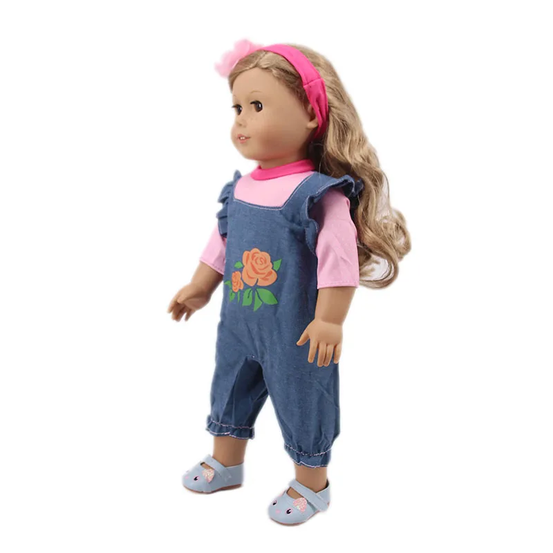 2 Pcs/Set Animal Pajamas Suit For 43cm Baby Doll Clothes Accessories And 18 Inch American Doll Girl's Toys Our Generation
