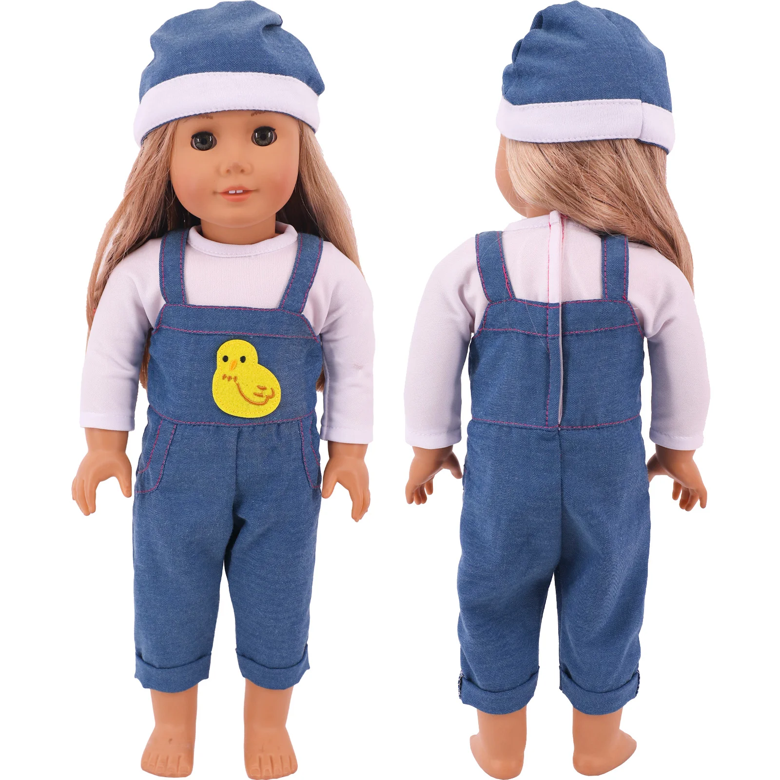 2 Pcs/Set Animal Pajamas Suit For 43cm Baby Doll Clothes Accessories And 18 Inch American Doll Girl's Toys Our Generation