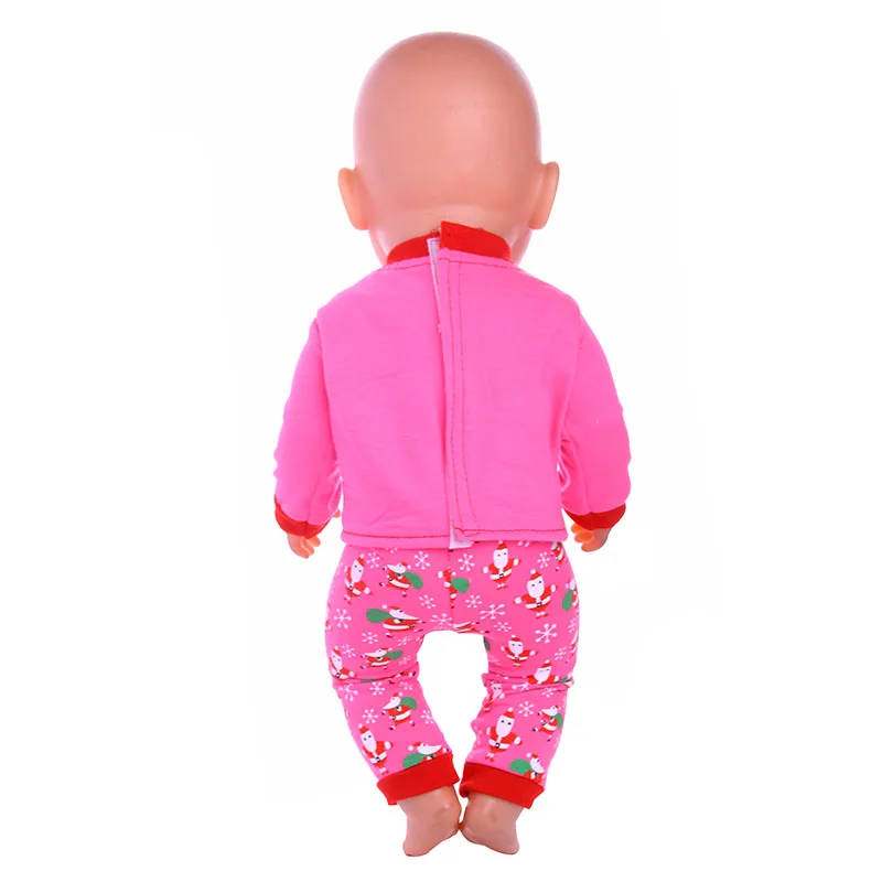 2 Pcs/Set Animal Pajamas Suit For 43cm Baby Doll Clothes Accessories And 18 Inch American Doll Girl's Toys Our Generation