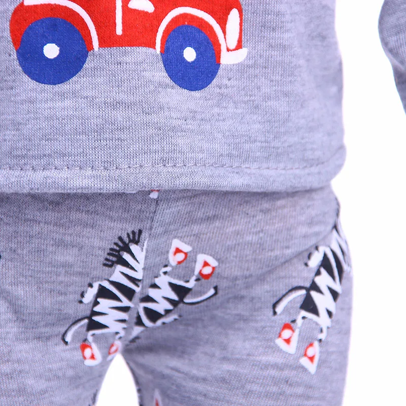 2 Pcs/Set Animal Pajamas Suit For 43cm Baby Doll Clothes Accessories And 18 Inch American Doll Girl's Toys Our Generation