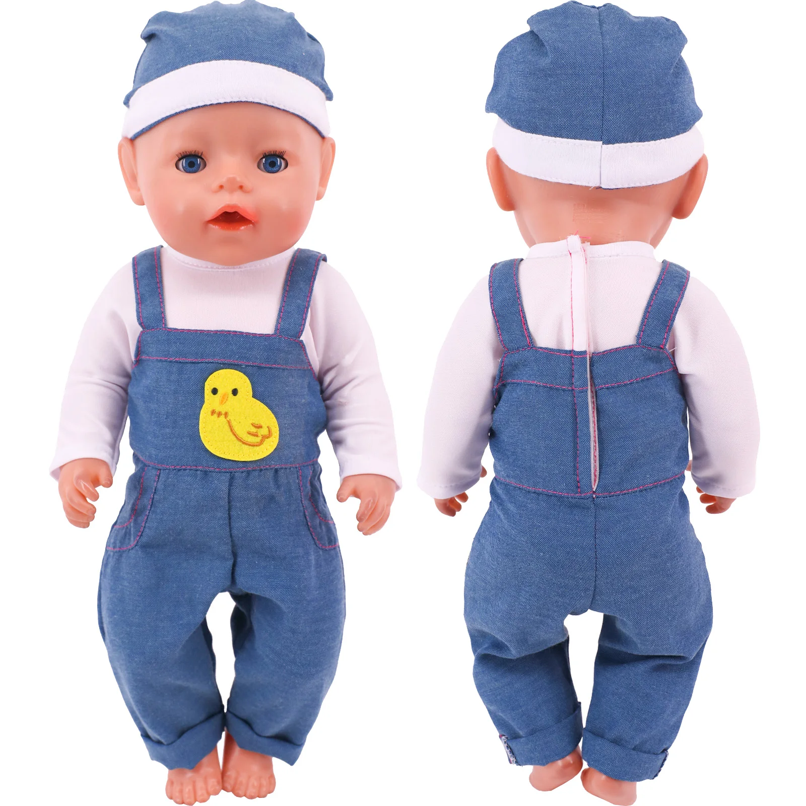 2 Pcs/Set Animal Pajamas Suit For 43cm Baby Doll Clothes Accessories And 18 Inch American Doll Girl's Toys Our Generation