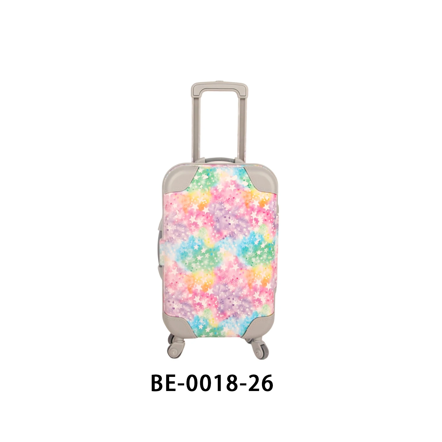 Colorful Coating Baby Suitcase Rainbow Color Plastic Trunk For 43cm Baby New Born&18 inch American/OG Girl Doll Children Toys