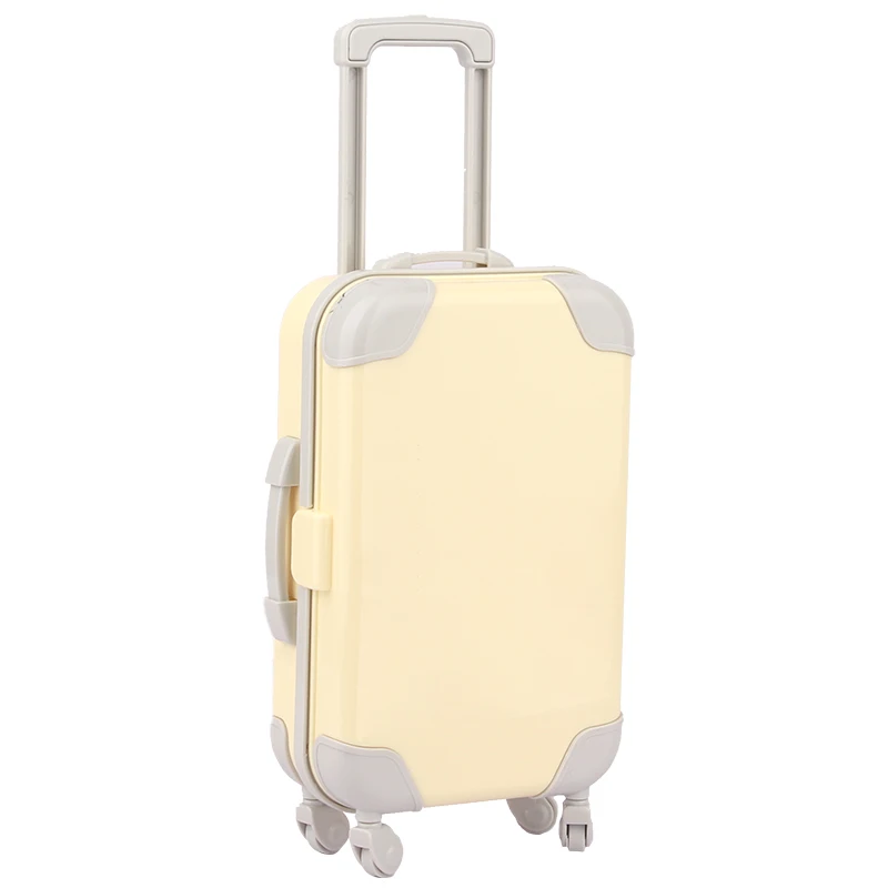 Colorful Coating Baby Suitcase Rainbow Color Plastic Trunk For 43cm Baby New Born&18 inch American/OG Girl Doll Children Toys