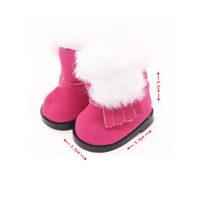 New Leather Shoes For 14inch Wellie Wisher & 32-34cm Paola Reina Baby Doll,Doll Accessories.