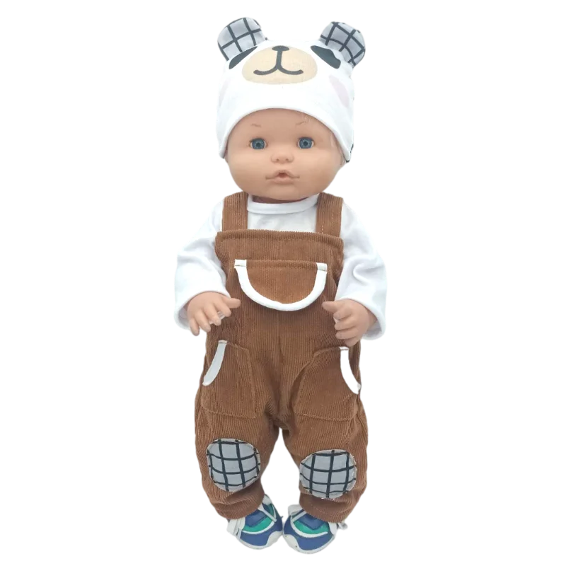 16" Baby Doll Clothes Hoody Coat Yellow Duck 40cm Nenuco Doll Winter Vest Children Gift Toys Costume Girl's Gifts