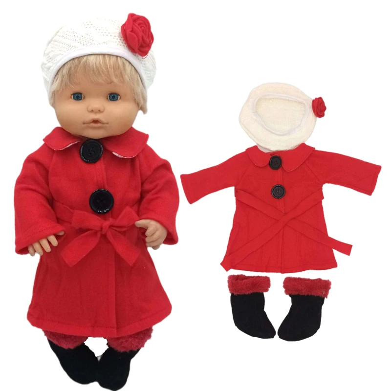 16" Baby Doll Clothes Hoody Coat Yellow Duck 40cm Nenuco Doll Winter Vest Children Gift Toys Costume Girl's Gifts