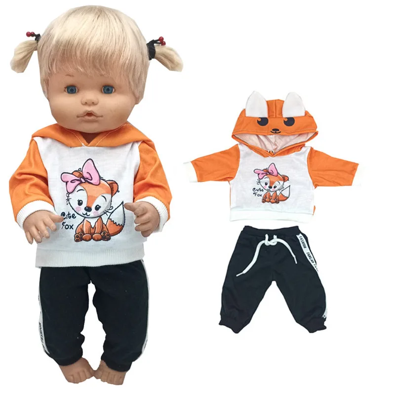16" Baby Doll Clothes Hoody Coat Yellow Duck 40cm Nenuco Doll Winter Vest Children Gift Toys Costume Girl's Gifts