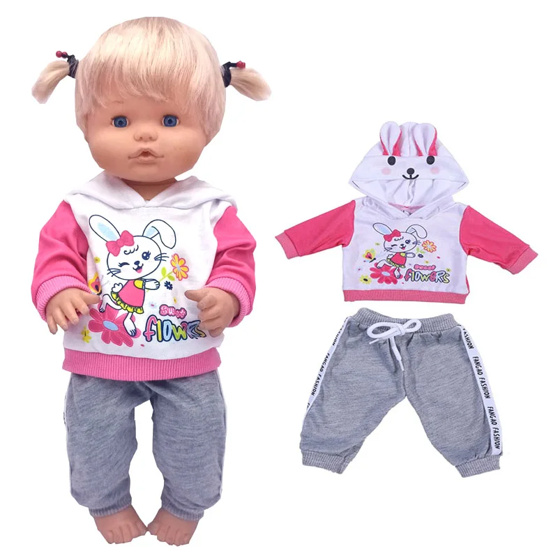 16" Baby Doll Clothes Hoody Coat Yellow Duck 40cm Nenuco Doll Winter Vest Children Gift Toys Costume Girl's Gifts