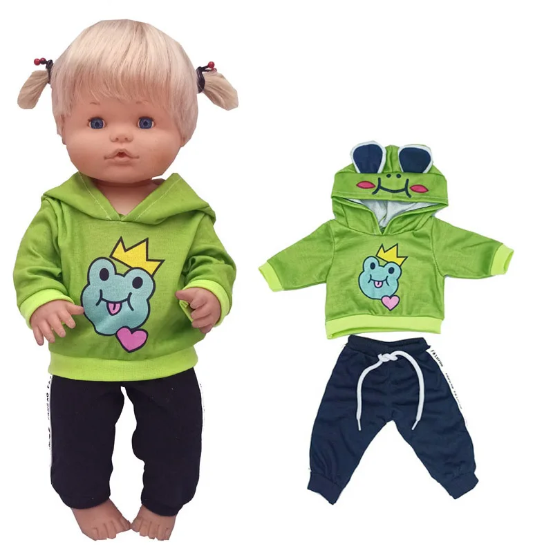 16" Baby Doll Clothes Hoody Coat Yellow Duck 40cm Nenuco Doll Winter Vest Children Gift Toys Costume Girl's Gifts