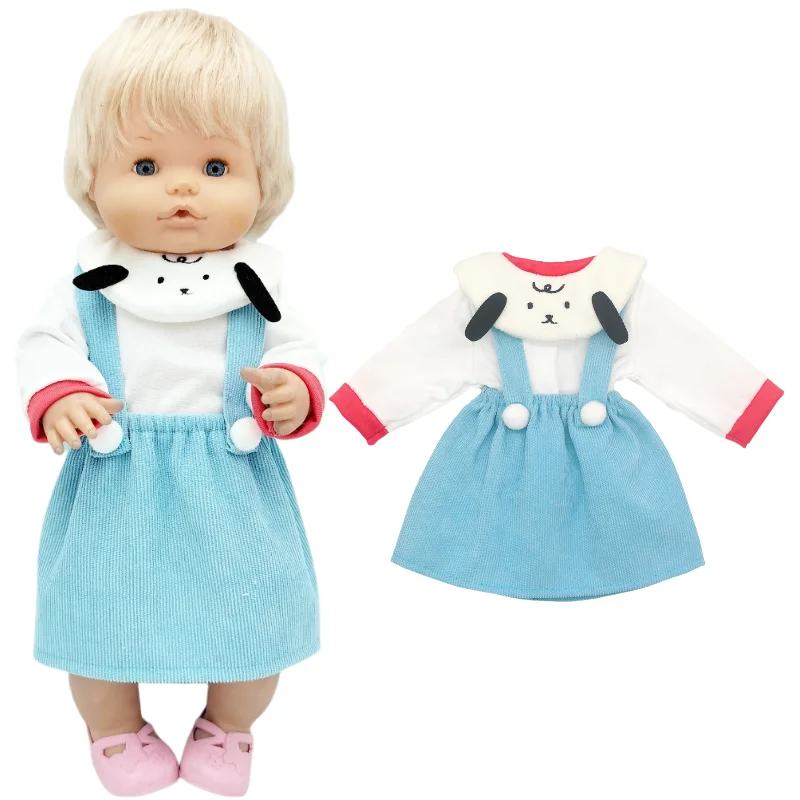 16" Baby Doll Clothes Hoody Coat Yellow Duck 40cm Nenuco Doll Winter Vest Children Gift Toys Costume Girl's Gifts