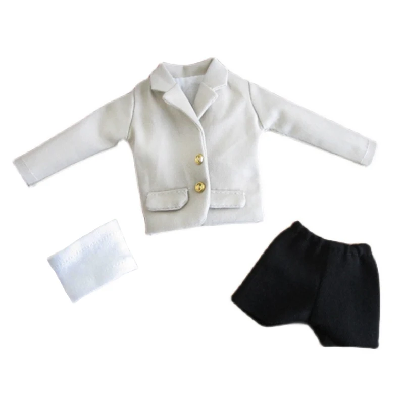 Fashion Handmade Workplace Suit Coat Tube Top and Pants Clothes for Blyth Azone OB24 Licca Doll Outfits Accessories
