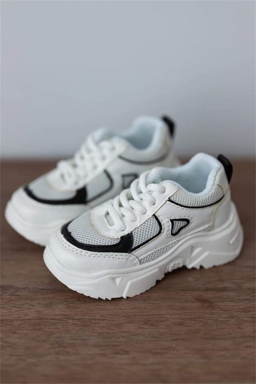 BJD Doll Shoes Toy 1/4 1/3 ID75 Boys Girls Exercise Handsome Soft Soled Sports Black White Sneaker Casual Shoes Doll Accessories