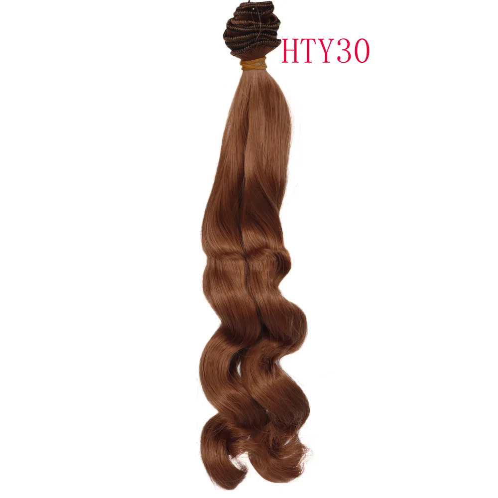 Russian Handmade Doll Hair 25 cm High Temperature Curly Hair for 1/3 1/4 1/6 BJD DIY Curly Doll Wigs Tree