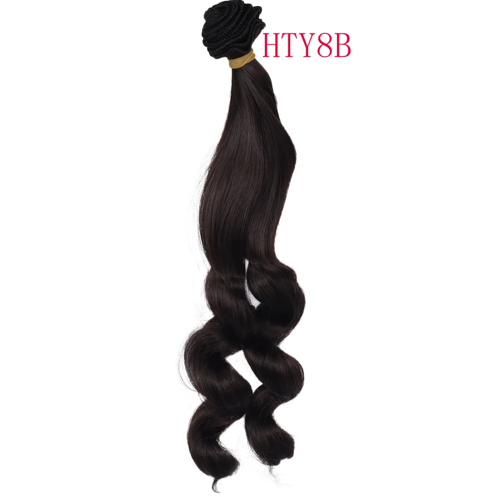 Russian Handmade Doll Hair 25 cm High Temperature Curly Hair for 1/3 1/4 1/6 BJD DIY Curly Doll Wigs Tree