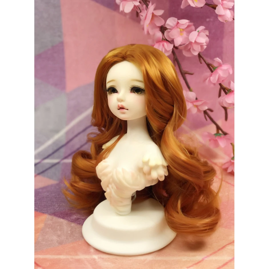 1/3 1/4 1/6 1/8 Fashion Wavy Style Hair High Temperature Wire BJD Wig For Toy Doll