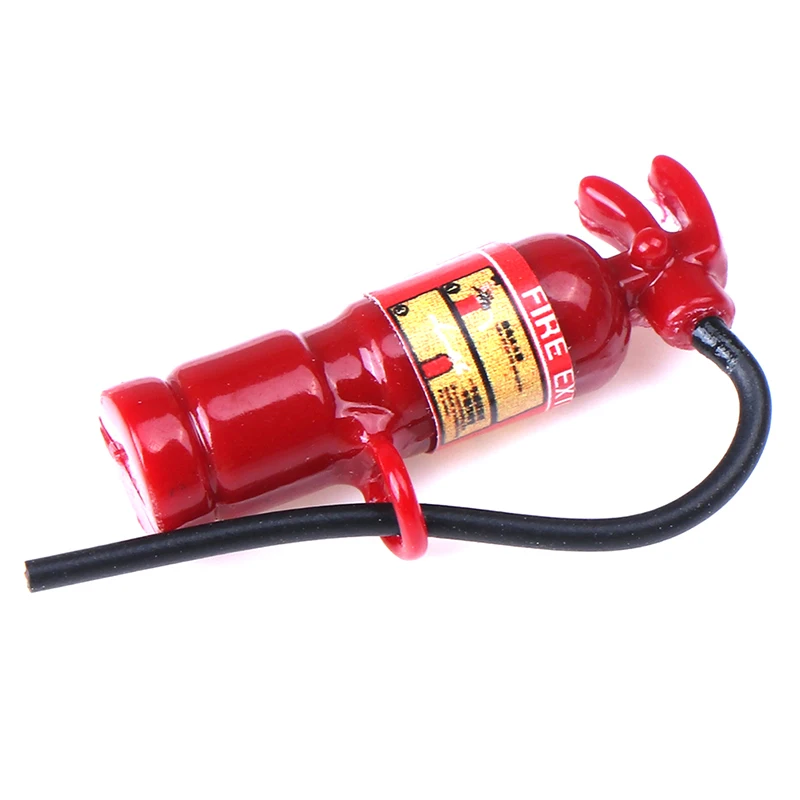 1PCS Cute Mini 1:12 Scale Miniature Dollhouse Fire Extinguisher Play Doll House Furniture Decor Accessories Toy