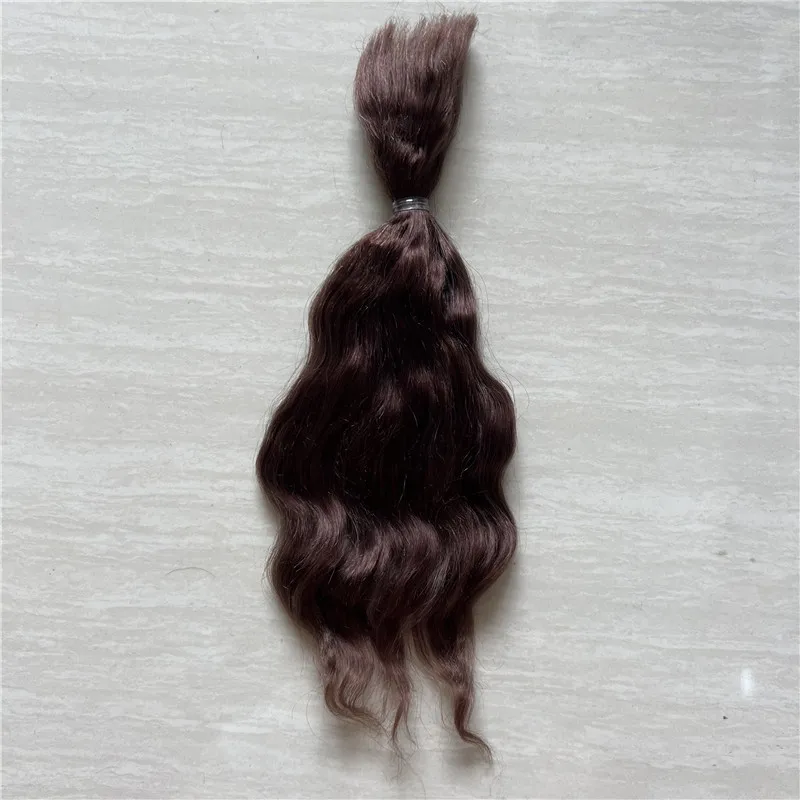 Latest Pure Mohair for Reborn Doll /BJD Doll Brown Golden Tea Brown 6 Colors Doll Reborn Handrooted Mohair Doll Accessory