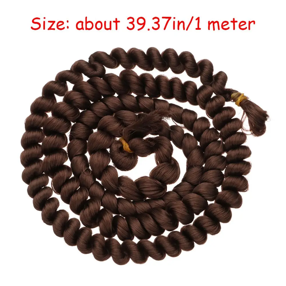 Screw Curly Hair Accessories for Dolls BJD Doll Wig High-Temperature Material Resistant Fiber Hair Wefts Hair Wig