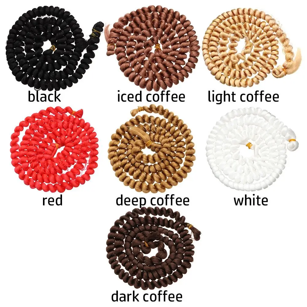 Screw Curly Hair Accessories for Dolls BJD Doll Wig High-Temperature Material Resistant Fiber Hair Wefts Hair Wig