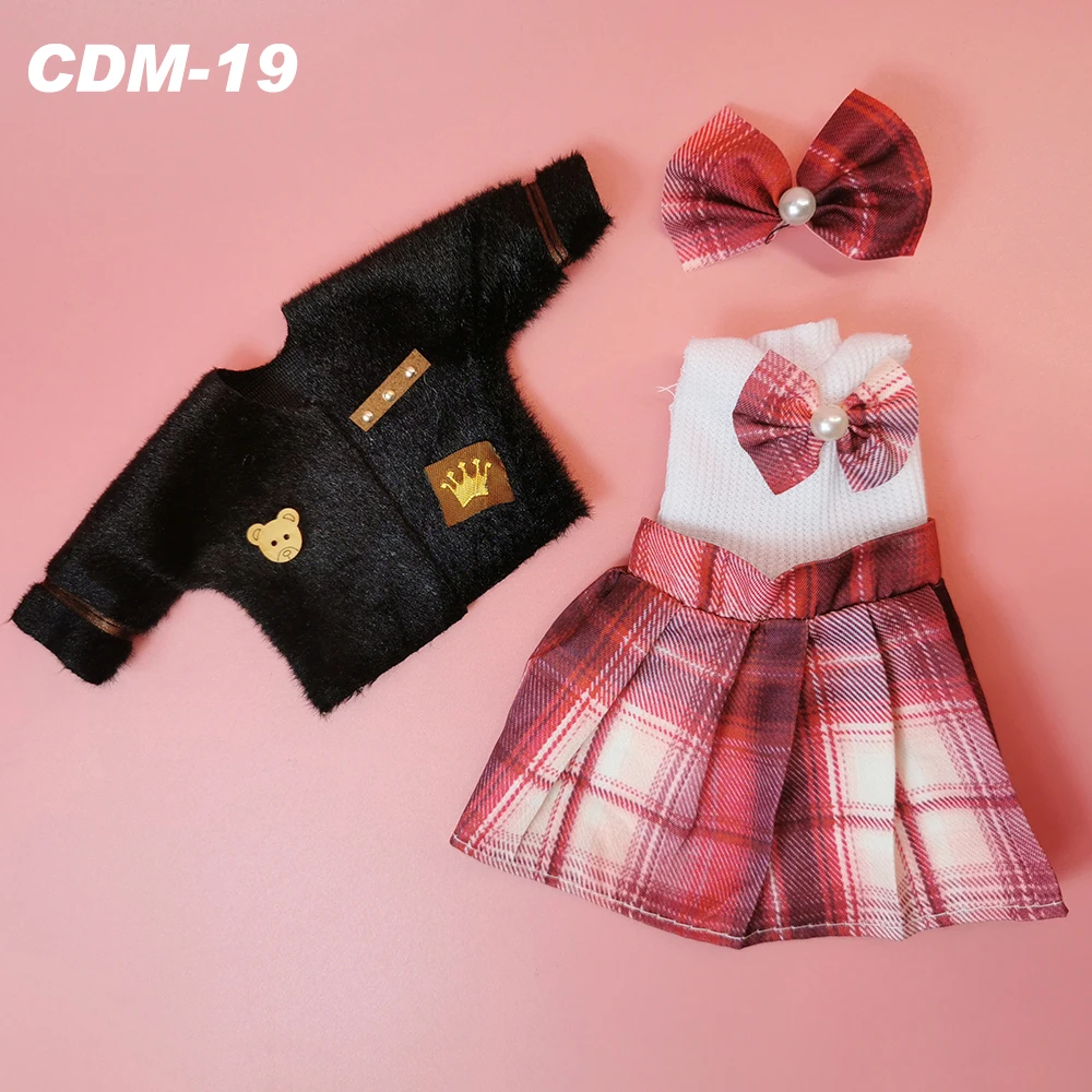Lovely BJD Doll Clothes 1/6 Princess Dress Baby Clothes for Dolls 30cm Two-Dimensional Anime School Uniform for Girls