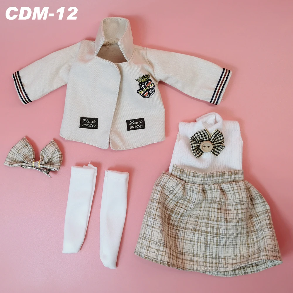 Lovely BJD Doll Clothes 1/6 Princess Dress Baby Clothes for Dolls 30cm Two-Dimensional Anime School Uniform for Girls