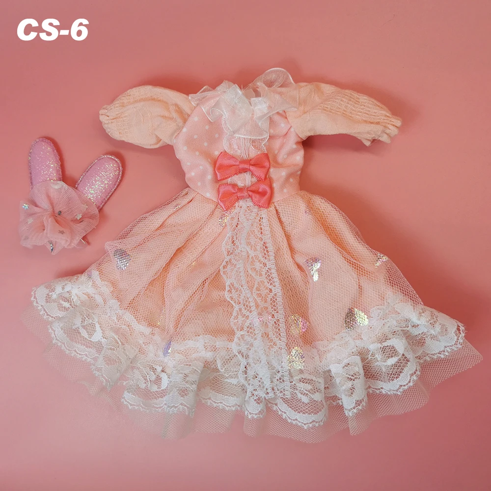 Lovely BJD Doll Clothes 1/6 Princess Dress Baby Clothes for Dolls 30cm Two-Dimensional Anime School Uniform for Girls