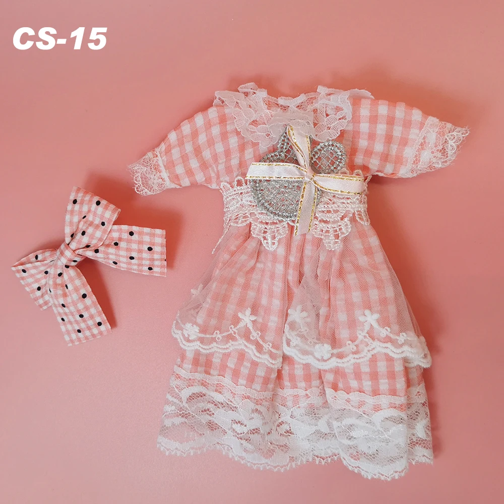 Lovely BJD Doll Clothes 1/6 Princess Dress Baby Clothes for Dolls 30cm Two-Dimensional Anime School Uniform for Girls