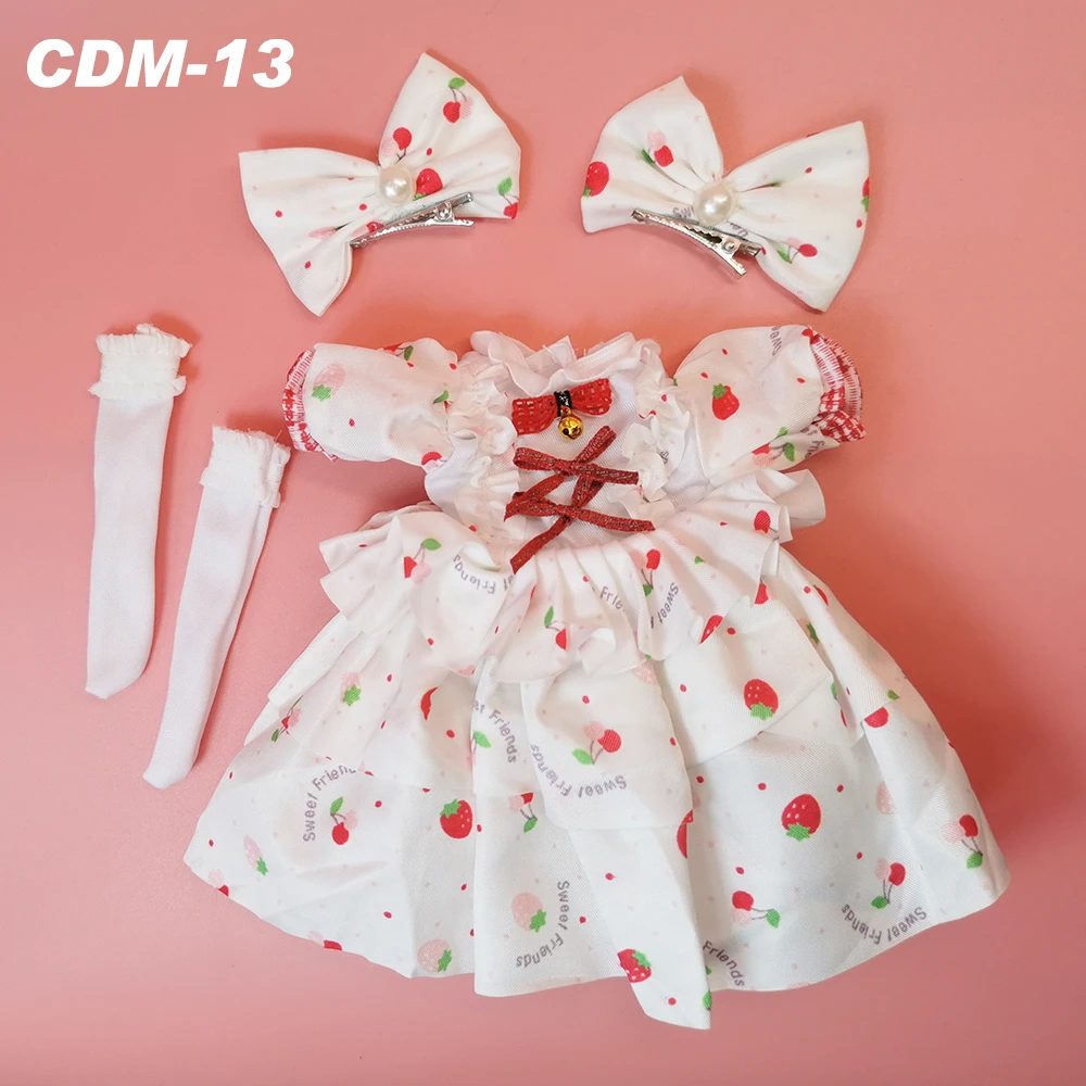 Lovely BJD Doll Clothes 1/6 Princess Dress Baby Clothes for Dolls 30cm Two-Dimensional Anime School Uniform for Girls
