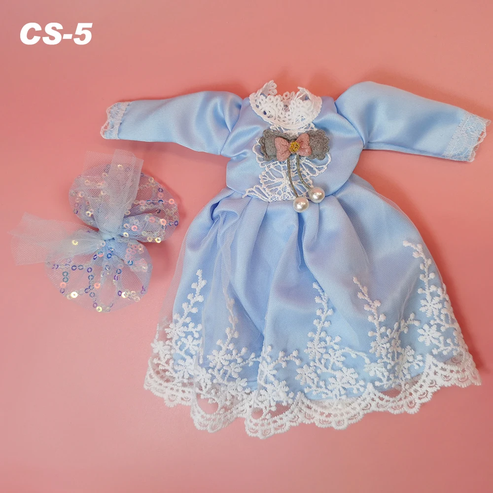 Lovely BJD Doll Clothes 1/6 Princess Dress Baby Clothes for Dolls 30cm Two-Dimensional Anime School Uniform for Girls
