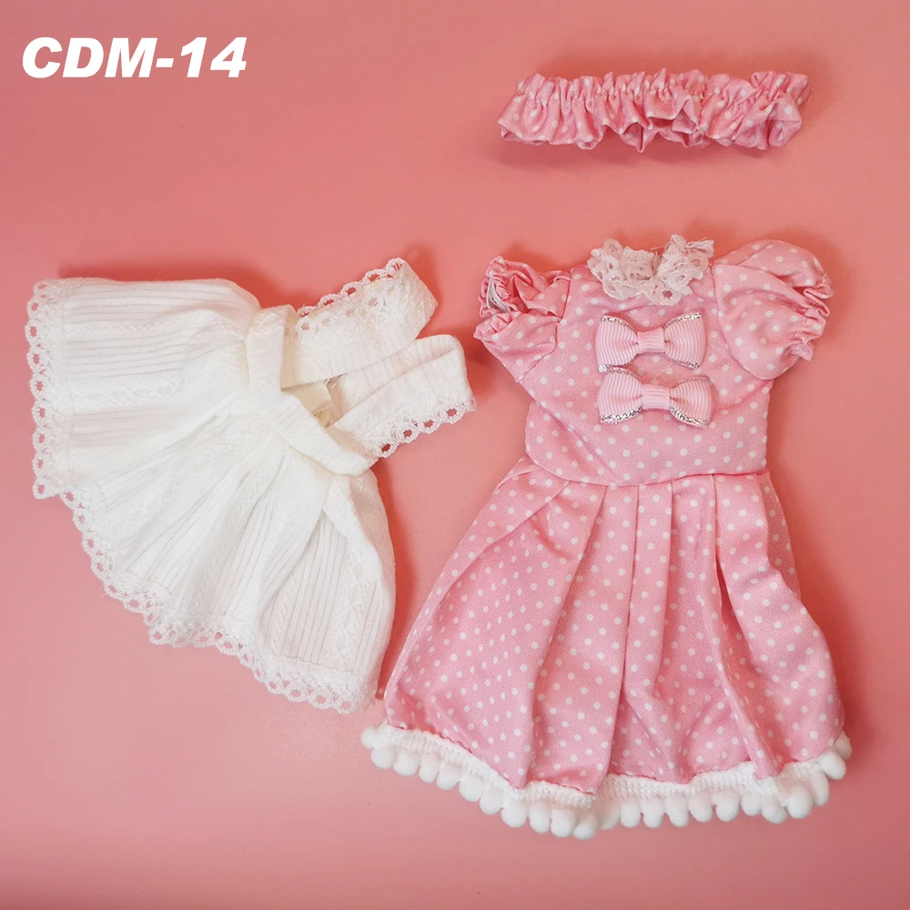 Lovely BJD Doll Clothes 1/6 Princess Dress Baby Clothes for Dolls 30cm Two-Dimensional Anime School Uniform for Girls